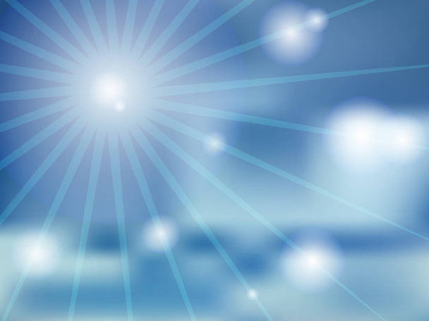 Вектор абстрактних синьому фоні сонячний день - Вектор, зображення