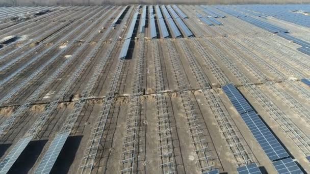 Construction of a solar power station - Footage, Video