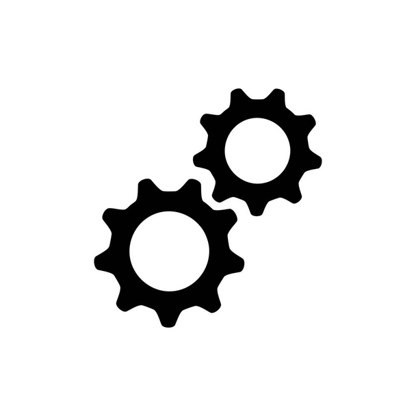 gear setting logo icon vector - Vector, Image