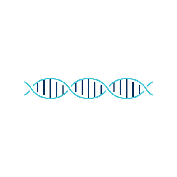 Иллюстрация векторного логотипа цепочки спирали ДНК
 - Вектор,изображение