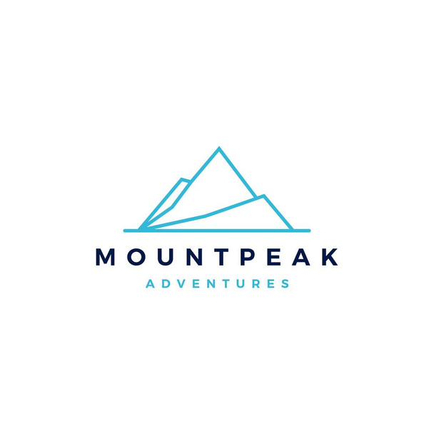 マウントピーク山ロゴベクトルアイコンイラスト - ベクター画像