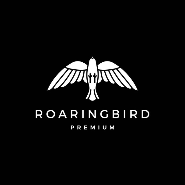 roaring bird logo vector icon illustration - Vector, Image