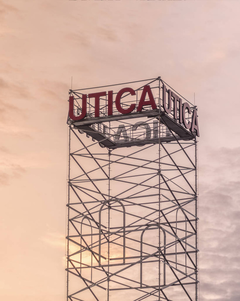Utica City Tower Sign - Photo, Image