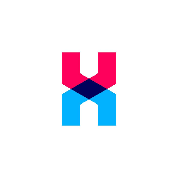 un hn літери логотип вектор значок літери знак
 - Вектор, зображення