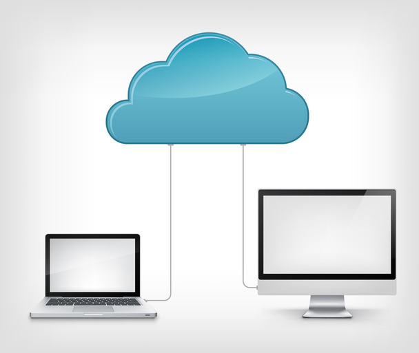Cloud Service - Vektor, kép