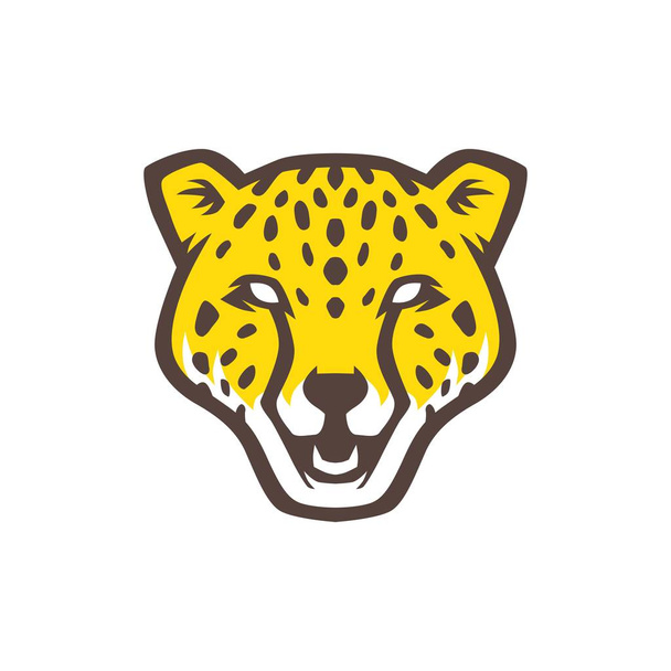 Panther hoofd logo vector pictogram illustratie - Vector, afbeelding