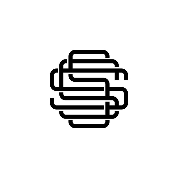 3 S монограмма sss письмо хипстера буквы логотип для брендинга или дизайн футболки
 - Вектор,изображение