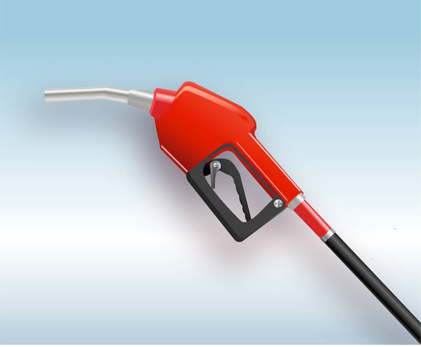 Distributore di carburante in semplice stile 3D. Illustrazione vettoriale isolata su sfondo bianco
 - Vettoriali, immagini