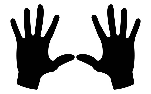 Icône main d'homme. Logo du bras et bannière. Illustration vectorielle simple
 - Vecteur, image