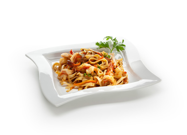 Noodles with Shrimp - Foto, Imagen