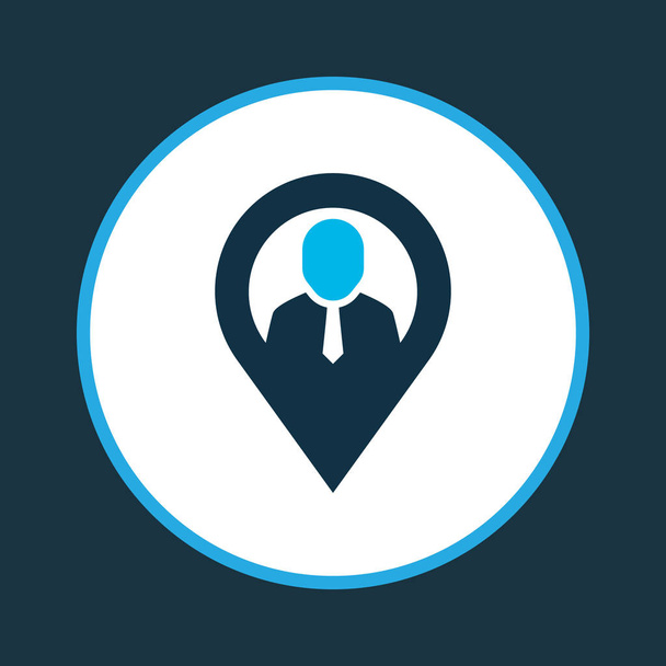 Geolocation icon colored symbol. Premium quality isolated position element in trendy style. - Photo, Image