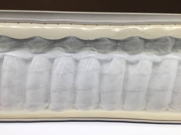 White new mattress, side view - Photo, Image