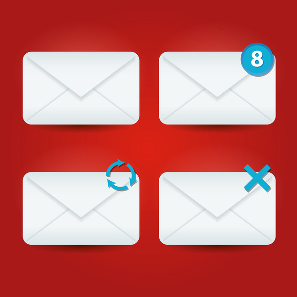 e-mail icons - Vector, imagen