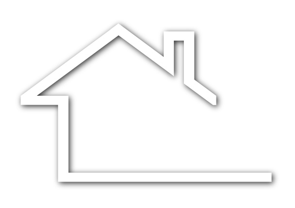 Logo - egy házat a nyeregtető tető - Fotó, kép