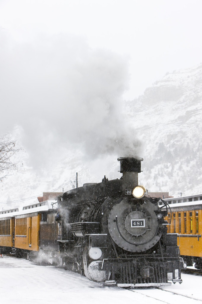 Ντάρανγκο και silverton στενό εύρος σιδηροδρόμου, Κολοράντο, ΗΠΑ - Φωτογραφία, εικόνα