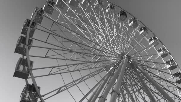 Ferris wheel. High carousel against the sky. - Footage, Video