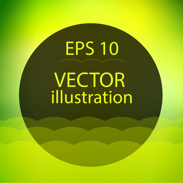 Green vector background - Vetor, Imagem