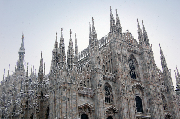 Milan cathedral dome in winter - Photo, Image