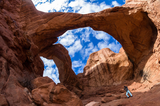 Dubbele boog, Arches Np - Foto, afbeelding