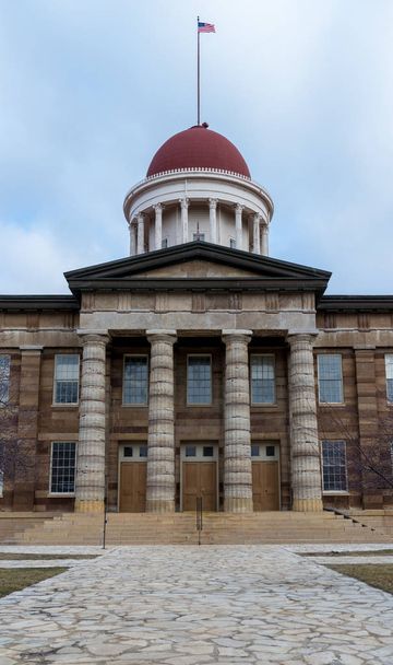 A régi eredeti state capitol épület Springfield, Illinois-ban. - Fotó, kép
