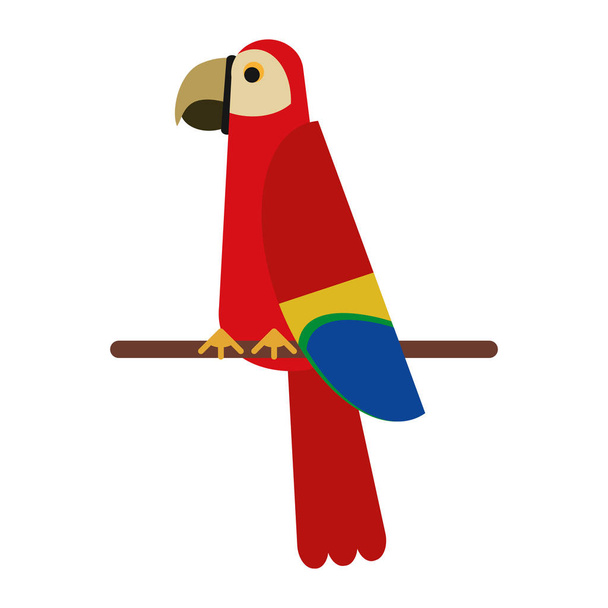 Exotic bird cartoon - Vector, Image