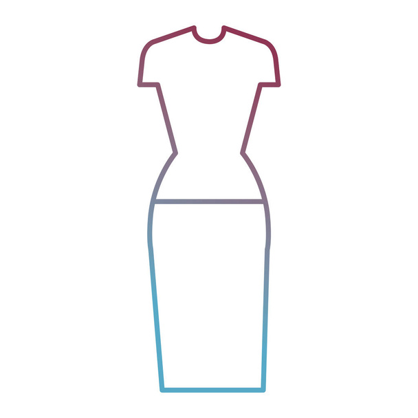roupas femininas ícone de moda
 - Vetor, Imagem