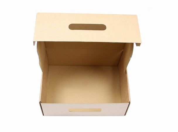 ανοιχτό χάρτινο κουτί - Φωτογραφία, εικόνα