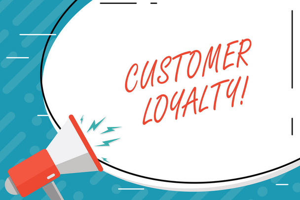 Handwriting text Customer Loyalty. Concept meaning Client Satisfaction LongTerm relation Confidence. - Photo, Image