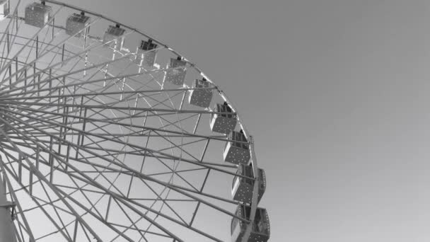Ferris wheel. High carousel against the sky. - Footage, Video