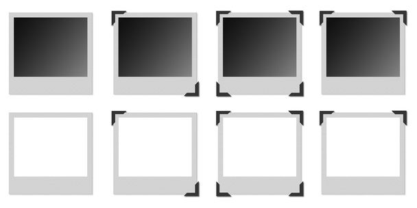 Marco de fotos con metal negro angular
 - Foto, Imagen