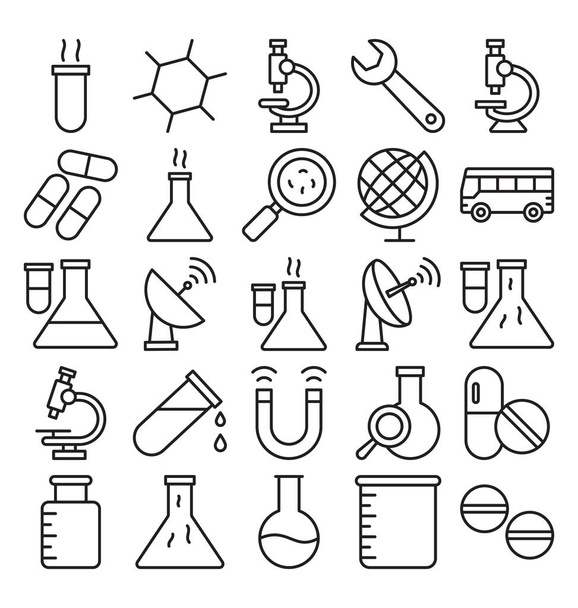Science and Technology Isolated Vector icons set that can be easily modified or edit - Vector, Image