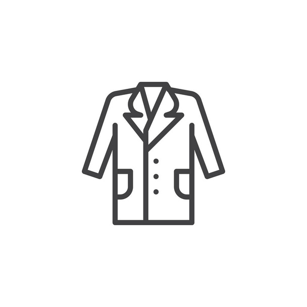 Jacket outline icon - Vector, afbeelding