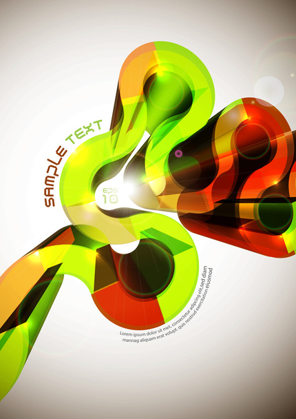 Abstract Vector 3D Structure - Wektor, obraz