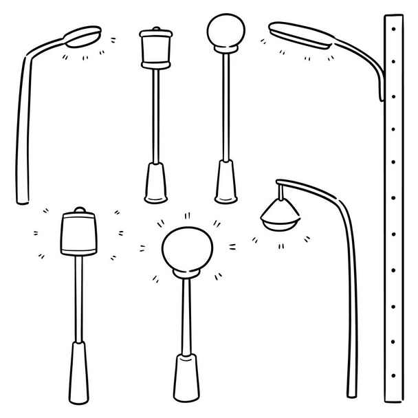 vector conjunto de lámpara al aire libre
 - Vector, Imagen