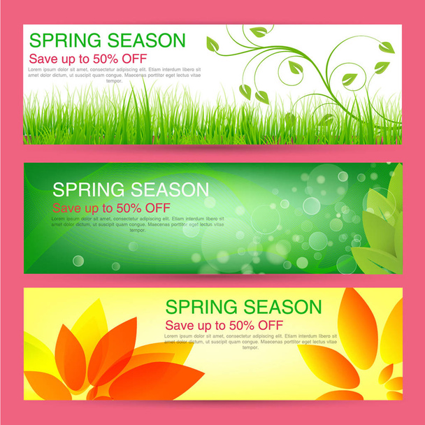 Print Spring sale banners - Vector, Image