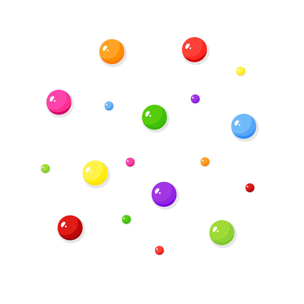 Dragee candies, candy balls - Vector, Image