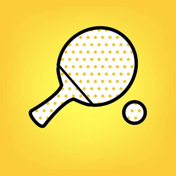 Ping Pong Rackets Ball Collection Cartoon Stock Vector (Royalty Free)  2272010593