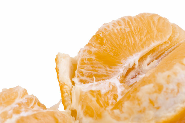 Naranja sobre fondo blanco. Macro
 - Foto, imagen