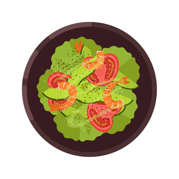 Menu concept. Healthy food. Flat style illustration. Vector illustration. - Vector, afbeelding