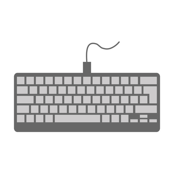 изолированный значок клавиатуры
 - Вектор,изображение