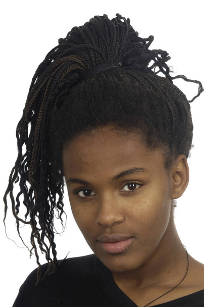 Ernstes Porträt einer schwarzen Frau - Foto, Bild