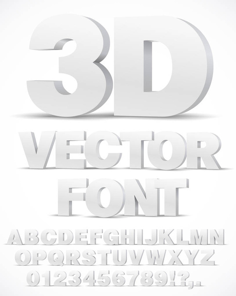 alphabet vector font - Vektor, kép