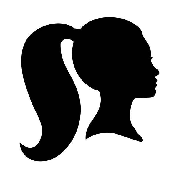Portrét a silueta ženy  - Fotografie, Obrázek