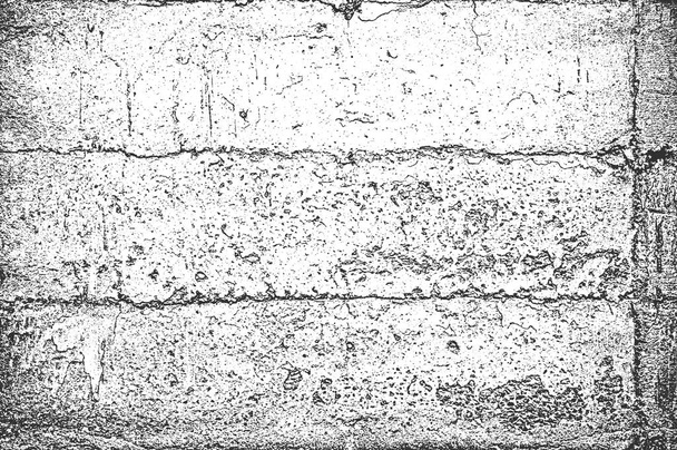 苦痛の古いひびの入ったコンクリートの壁のテクスチャ. - ベクター画像