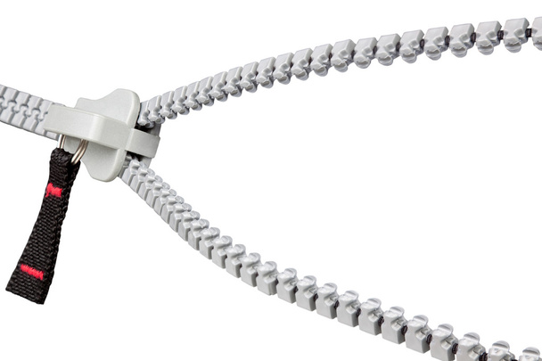 Isolated zipper - Photo, Image