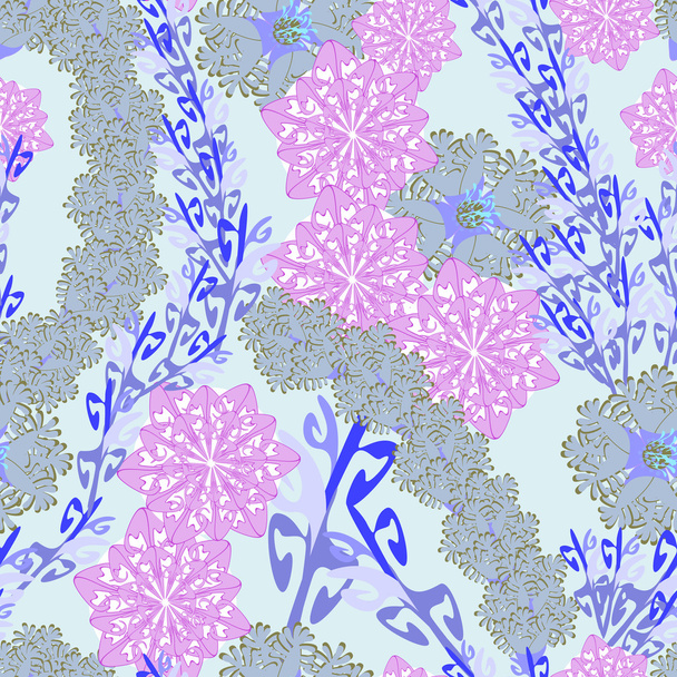 Decorative seamless pattern - Вектор,изображение