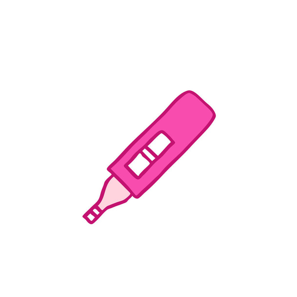 Schwangerschaftstest-Doodle-Ikone - Vektor, Bild