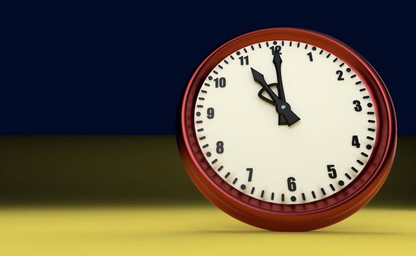 великий час дедлайну пік одинадцятої години 3D ілюстрація
 - Фото, зображення