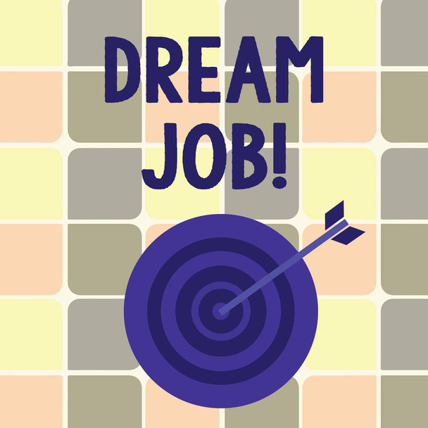 Signo de texto que muestra Dream Job. Foto conceptual Para trabajar en lo que más te gusta Actividades gratificantes
. - Foto, Imagen