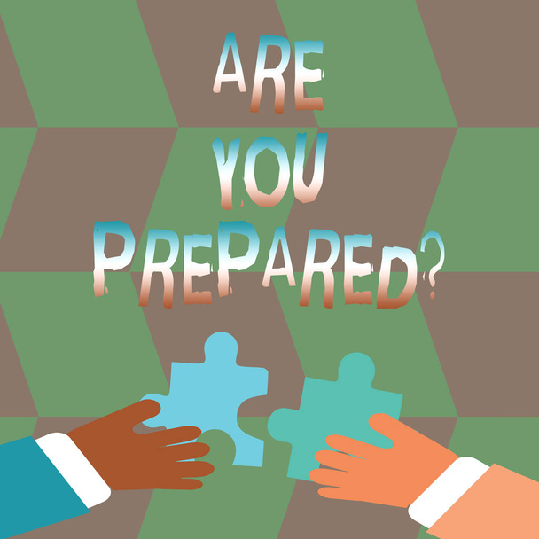 Word szövegíráshoz az Ön Preparedquestion. Üzleti koncepció kész felkészültség Készenlét (értékelés). - Fotó, kép